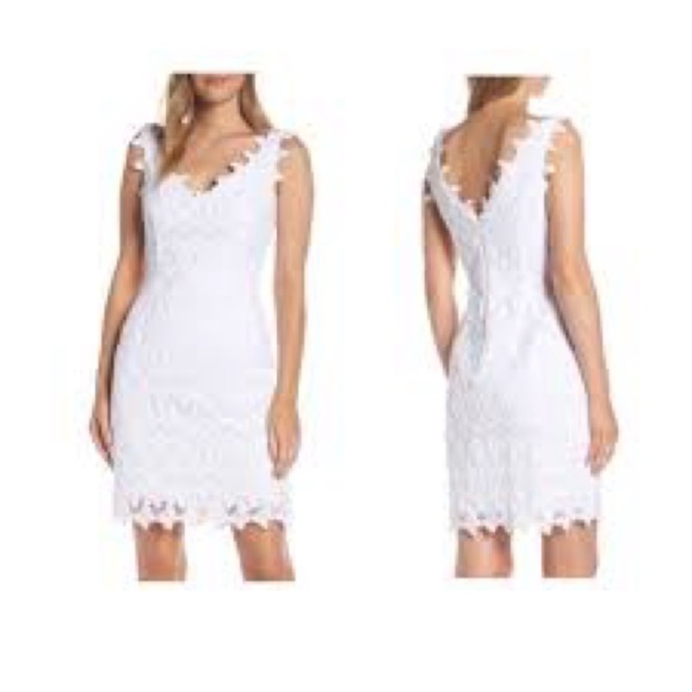 Lilly Pulitzer White Papilion Butterfly Lace Reeve Shift Dress (20)